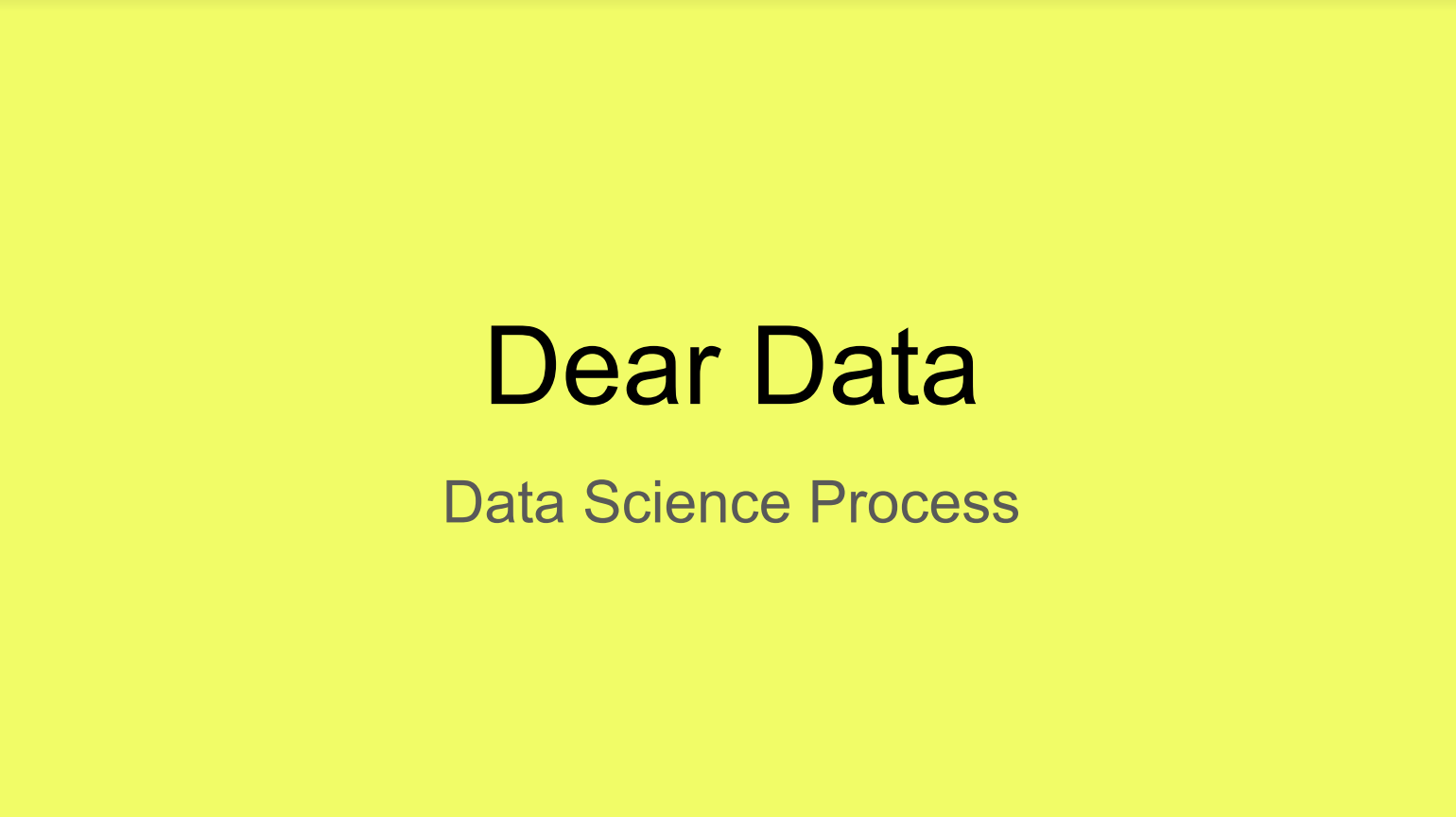 Dear Data 10 Youcubed High School Data Science Course